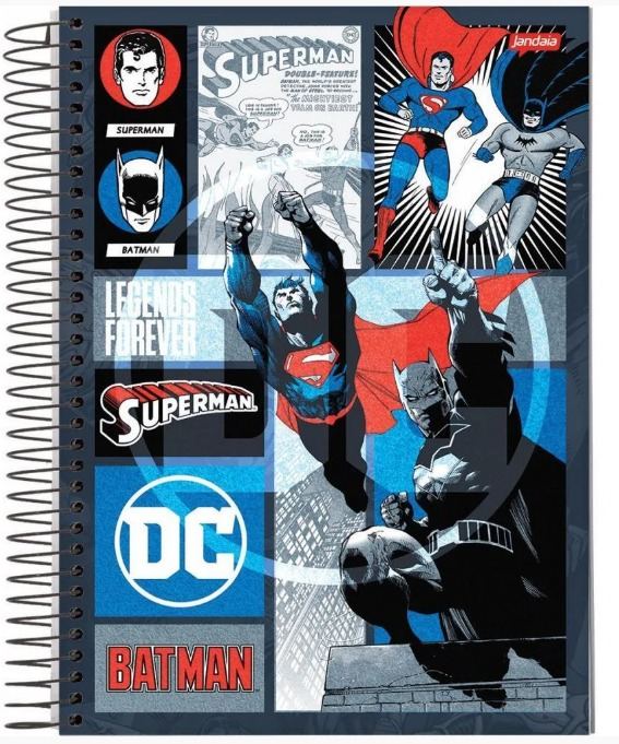 CADERNO 1X1 C.D. DC COMIC